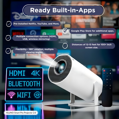 KLUNO™ Pro Projector 2.0