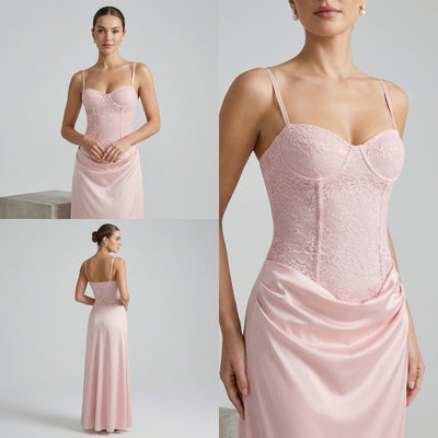 Rosette Maxi Dress