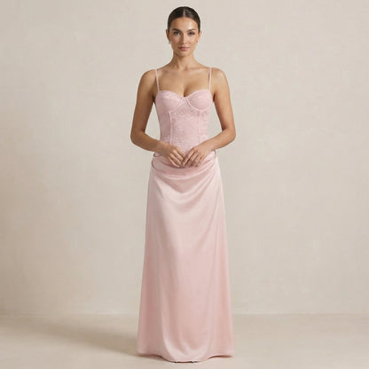 Rosette Maxi Dress