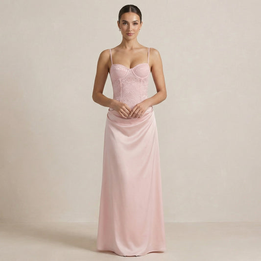 Rosette Maxi Dress