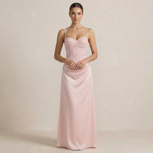 Rosette Maxi Dress